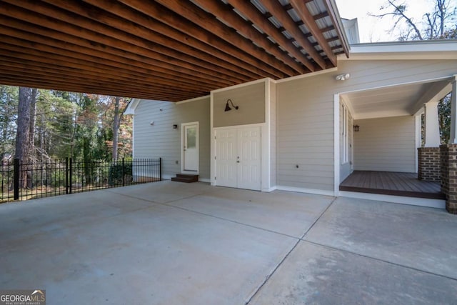 215 Chapman Pl, Athens, GA 30606 - view of patio / terrace featuring a carport