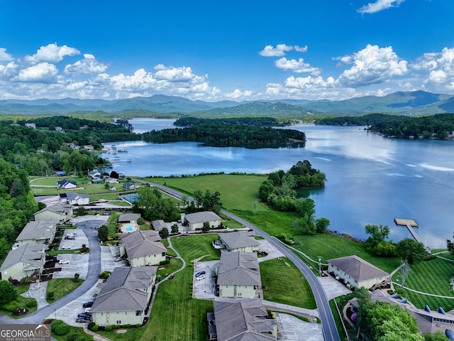 1649-H Lakeview Dr, Young Harris, GA 30582 - drone / aerial view of a water and mountain view