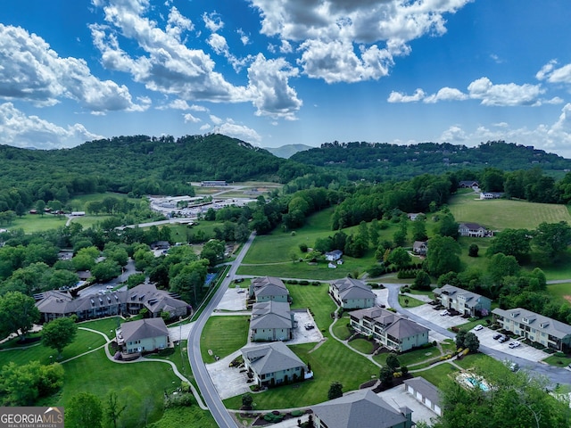 1649-H Lakeview Dr, Young Harris, GA 30582 - drone / aerial view of a forest and a mountain backdrop
