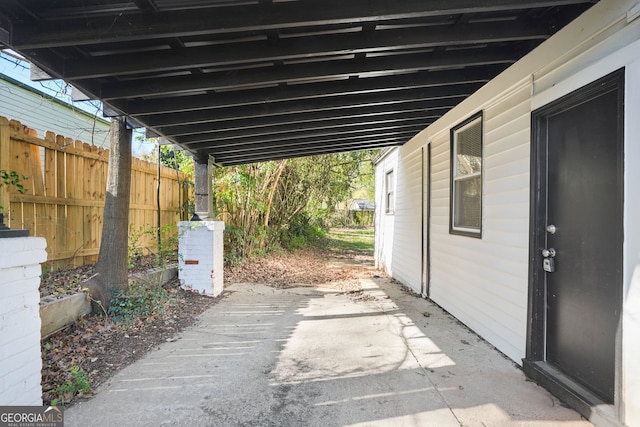 1013 Columbia Dr, Decatur, GA 30030 - view of patio / terrace with an attached carport