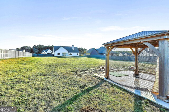 8 Sumner Way, Senoia, GA 30276 - view of yard with a fenced backyard and a gazebo