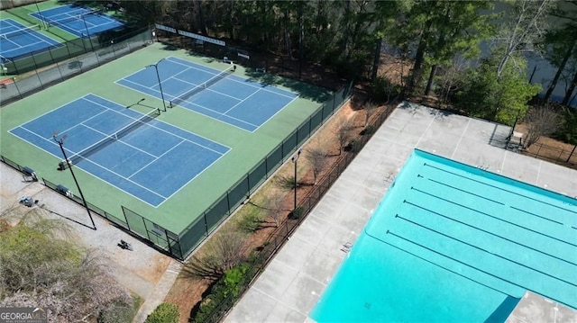 1472 Hartman Dr SW, Lilburn, GA 30047 - view of tennis court