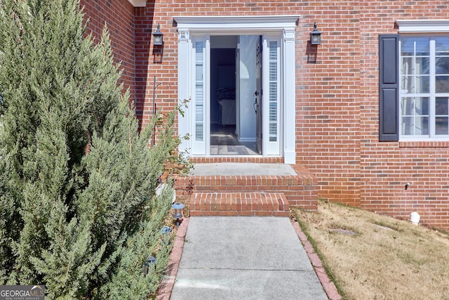 1484 Highland Bluff Ct, Suwanee, GA 30024 - view of exterior entry with brick siding