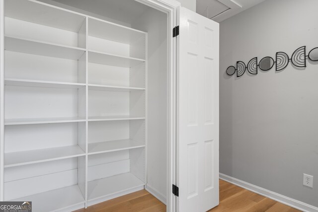 view of closet