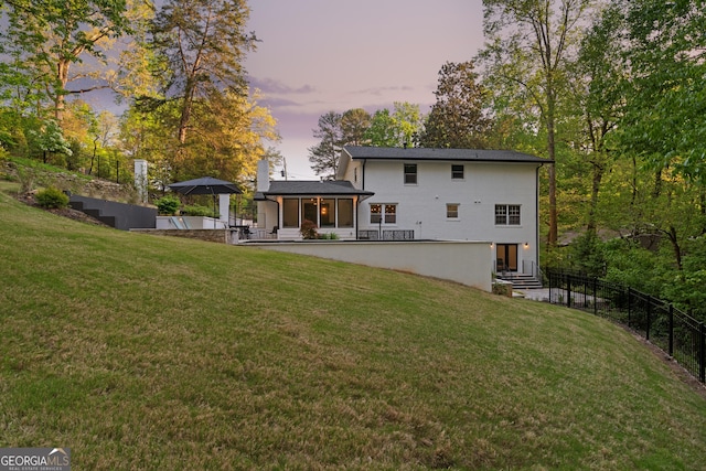 2672 Langland Ct NE, Atlanta, GA 30345 - back of property with a chimney