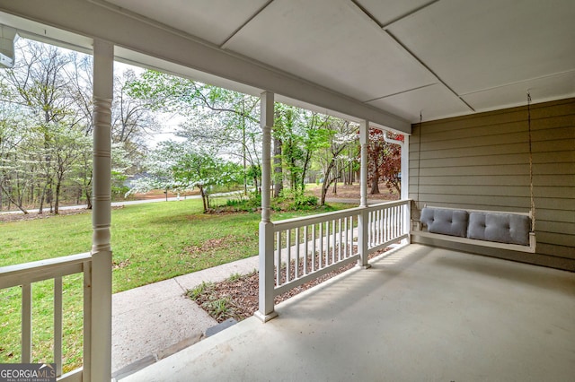 195 Creekside Way, Mcdonough, GA 30252 - porch with a yard