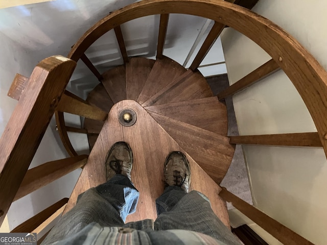 view of stairs