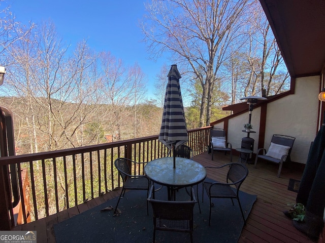 view of deck