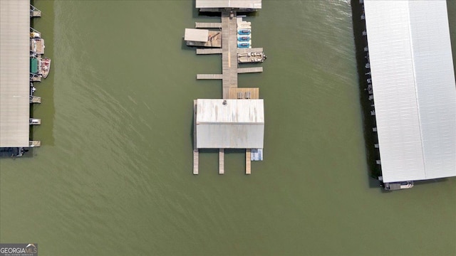 drone / aerial view of a large body of water