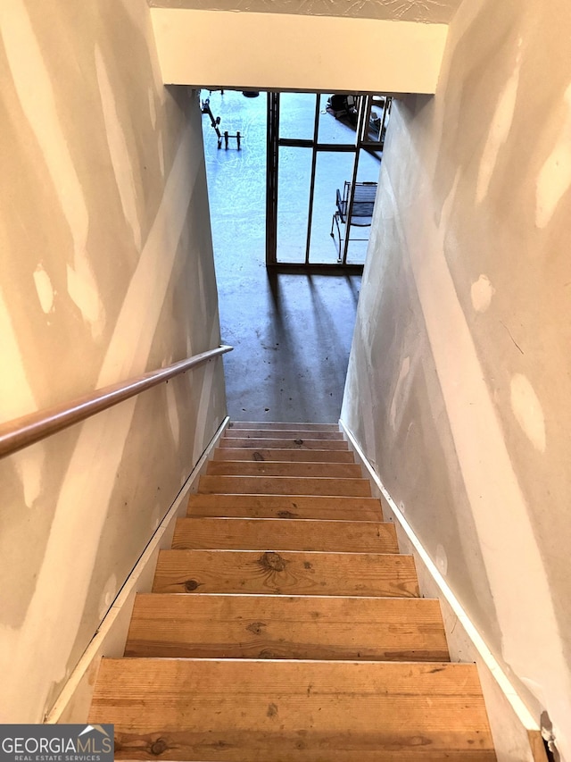 view of stairs