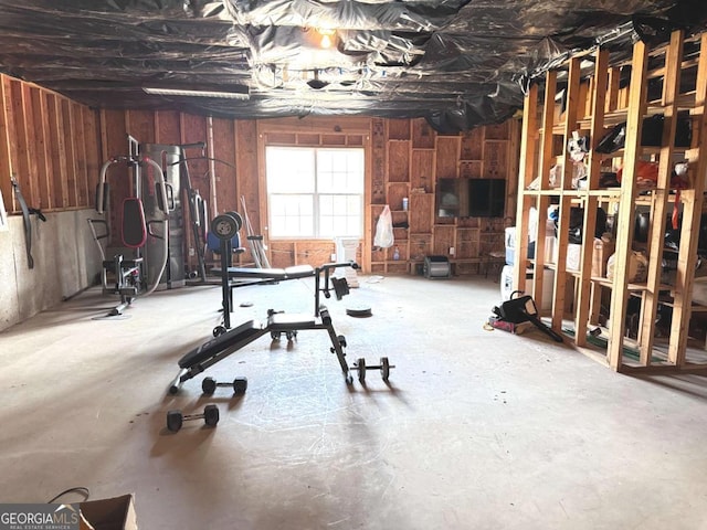 view of exercise area