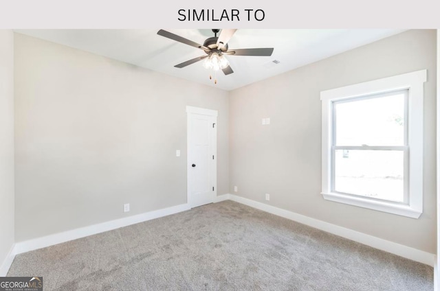107 Tilden Way, Perry, GA 31069 - unfurnished room featuring carpet, baseboards, and a ceiling fan