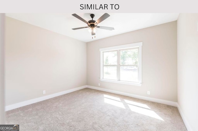107 Tilden Way, Perry, GA 31069 - carpeted spare room featuring baseboards and a ceiling fan