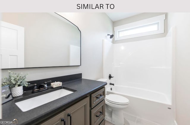 107 Tilden Way, Perry, GA 31069 - full bathroom with toilet, bathtub / shower combination, and vanity