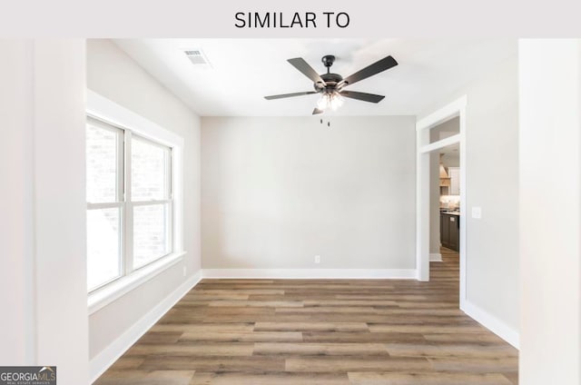 107 Tilden Way, Perry, GA 31069 - empty room featuring wood finished floors and ceiling fan