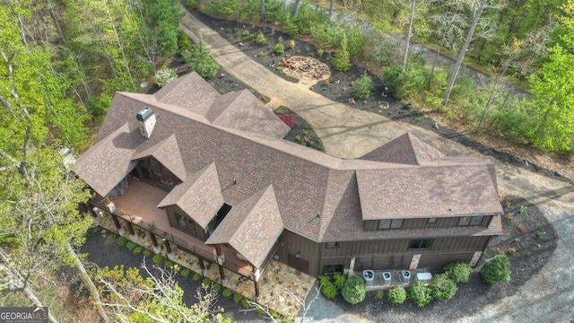 drone / aerial view