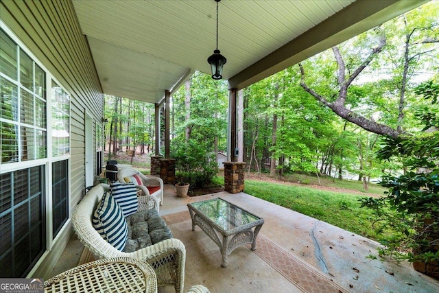 view of patio / terrace featuring a porch