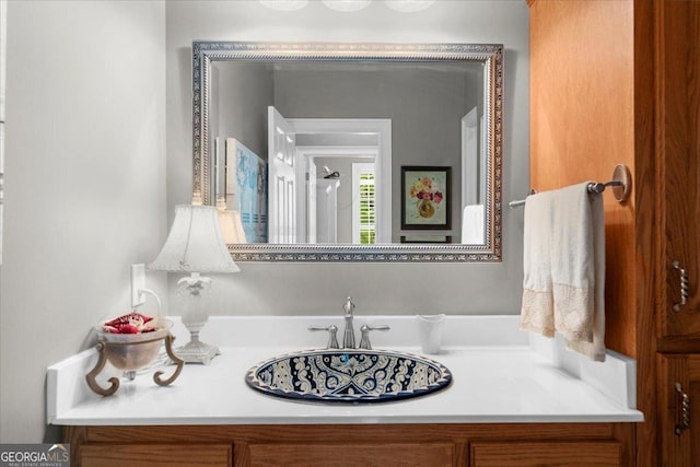 bathroom with vanity