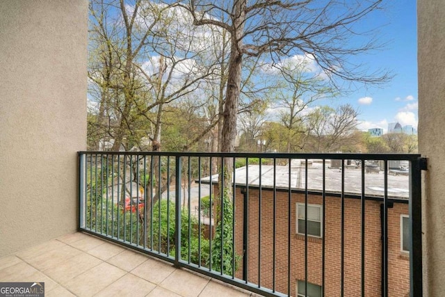 view of balcony