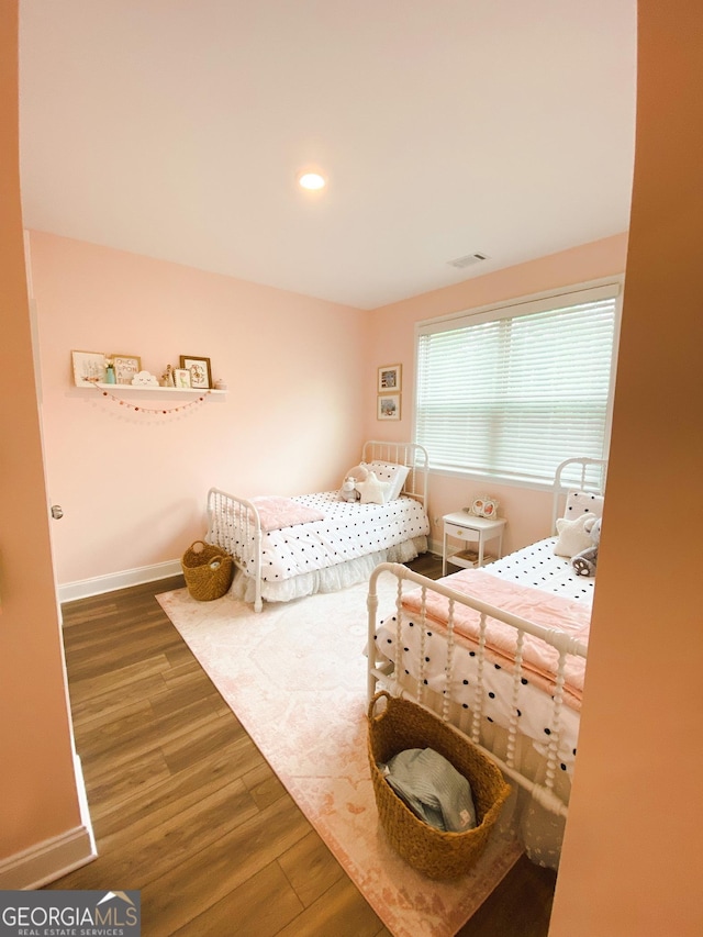 5745 Pickens Garden Ln, Powder Springs, GA 30127 - bedroom featuring wood finished floors and recessed lighting