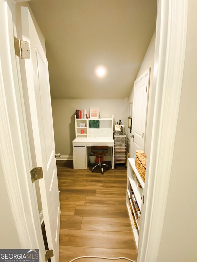 5745 Pickens Garden Ln, Powder Springs, GA 30127 - office with light wood-style floors and recessed lighting