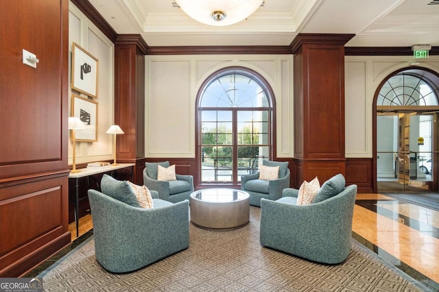 195 14th St NE Ph 306, Atlanta, GA 30309 - lobby featuring a decorative wall and ornamental molding