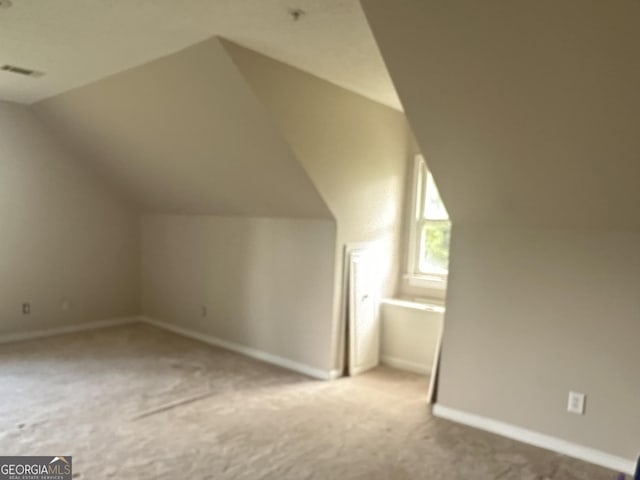 78 Ramblin Rose Ln, Rabun Gap, GA 30568 - bonus room with vaulted ceiling, carpet floors, and baseboards
