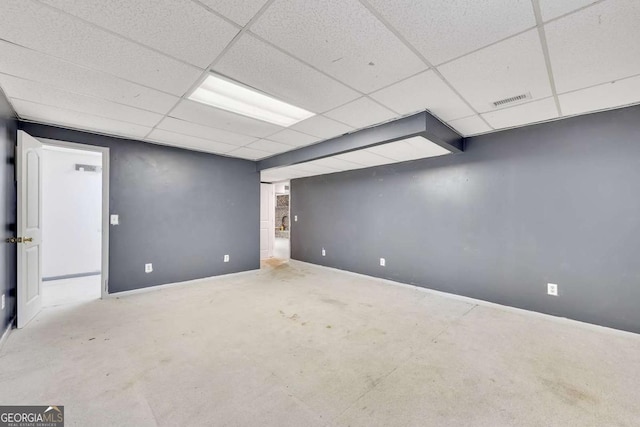 2285 Bascomb Carmel Rd, Woodstock, GA 30189 - finished basement featuring a paneled ceiling