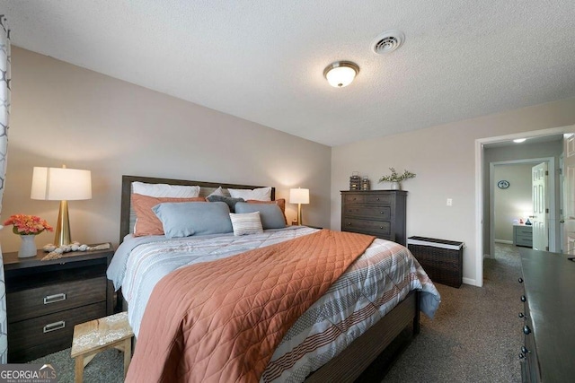 413 W I Pkwy, Dallas, GA 30132 - bedroom featuring baseboards, carpet flooring, a textured ceiling, and visible vents