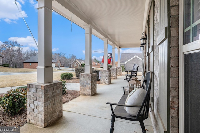 2129 Apalachee Trl, Monroe, GA 30656 - view of patio / terrace featuring a porch