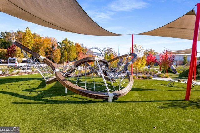 3475 Summerlin Pkwy, Lithia Springs, GA 30122 - view of jungle gym with a lawn