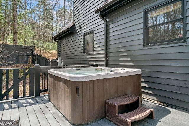 27 Alpine Dr Unit 3625, Ellijay, GA 30540 - wooden terrace featuring a hot tub