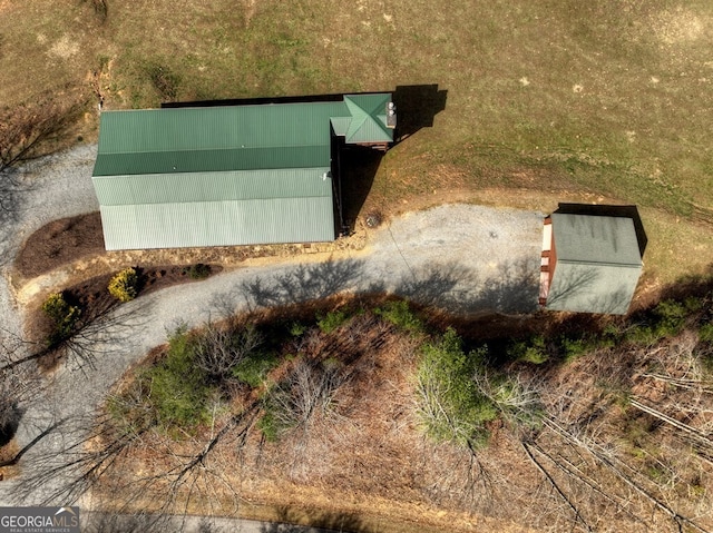 view of storm shelter
