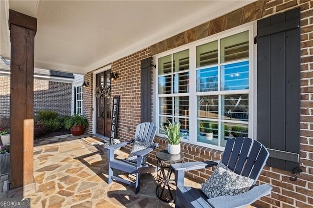 view of patio / terrace with covered porch
