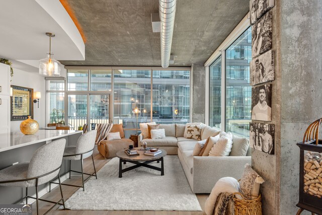 sunroom featuring a wealth of natural light