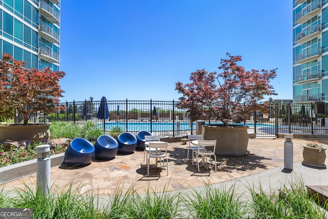 exterior space featuring fence