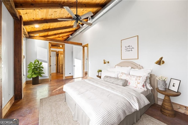 1759 Moccasin Gap Rd, Lula, GA 30554 - bedroom featuring wooden ceiling and baseboards