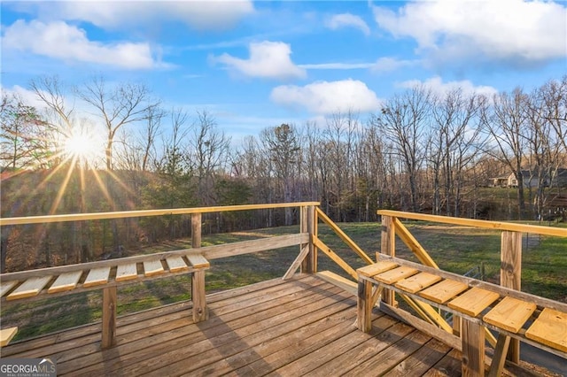 1759 Moccasin Gap Rd, Lula, GA 30554 - view of wooden deck