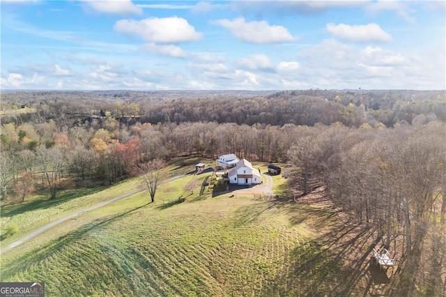 1759 Moccasin Gap Rd, Lula, GA 30554 - view of rural area featuring a heavily wooded area