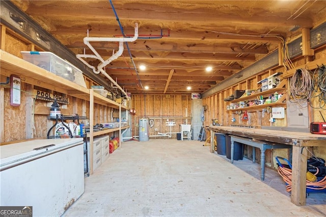 1759 Moccasin Gap Rd, Lula, GA 30554 - storage area with water heater