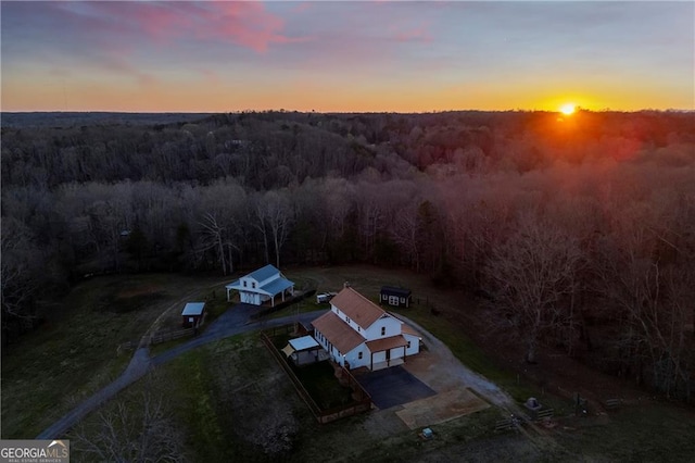 1759 Moccasin Gap Rd, Lula, GA 30554 - view of subject property featuring a heavily wooded area