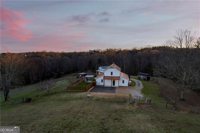 1759 Moccasin Gap Rd, Lula, GA 30554 - view of rural area with a forest
