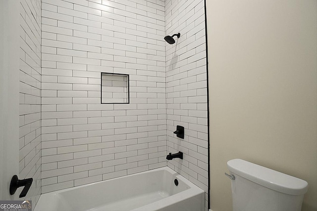 502 Camp Lake Rd, Monroe, GA 30655 - full bathroom featuring toilet and shower / bathtub combination