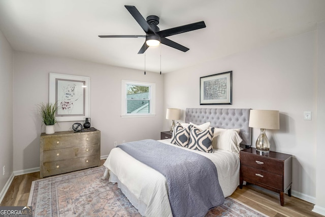 3069 Thrasher Cir, Decatur, GA 30032 - bedroom with wood finished floors and ceiling fan