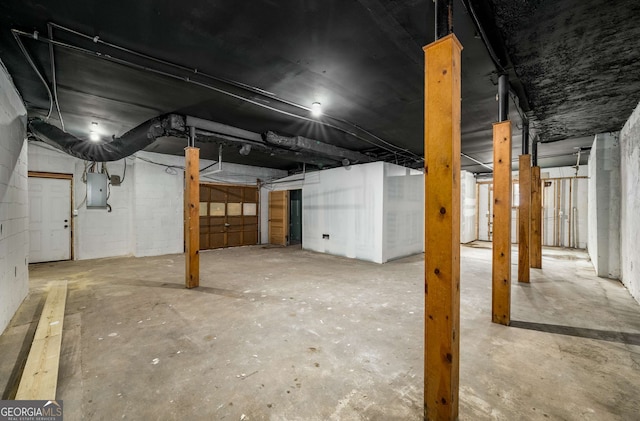 3069 Thrasher Cir, Decatur, GA 30032 - unfinished below grade area with electric panel