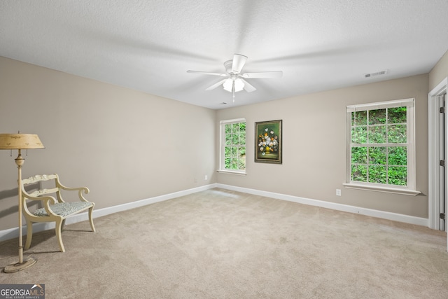 104 Nugget Ln, Ellijay, GA 30540 - empty room featuring ceiling fan, carpet flooring, baseboards, and a textured ceiling