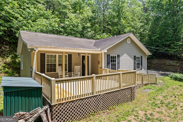 104 Nugget Ln, Ellijay, GA 30540 - rear view of property with a shingled roof