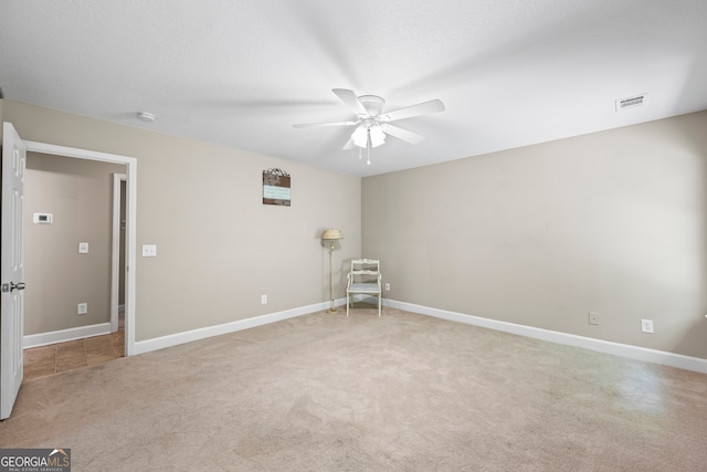 104 Nugget Ln, Ellijay, GA 30540 - unfurnished room featuring ceiling fan, carpet, baseboards, and a smoke detector