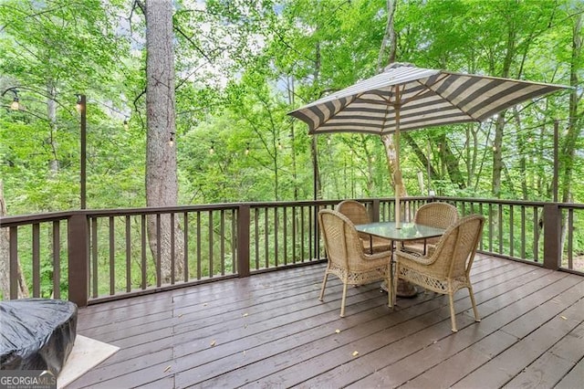 5055 Hamptons Club Dr, Alpharetta, GA 30004 - deck with outdoor dining space