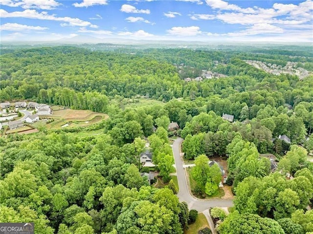 5055 Hamptons Club Dr, Alpharetta, GA 30004 - drone / aerial view of a heavily wooded area